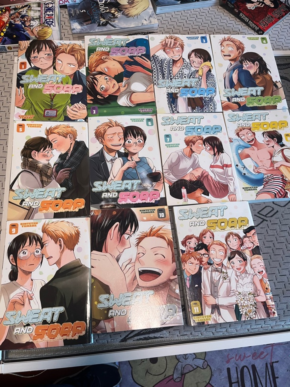 Sweat and Soap Manga Volumes - Colorful Cover Set